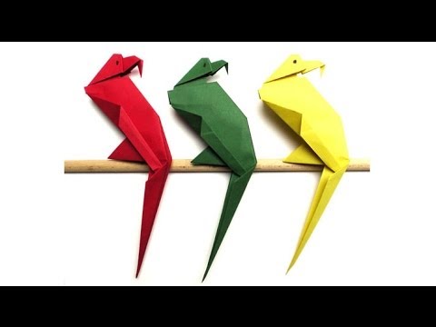 Origami Tiere falten - #05 Papagei (parrot)