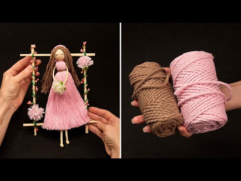 Doll out of thread / a macrame doll - DIY perfect gift!