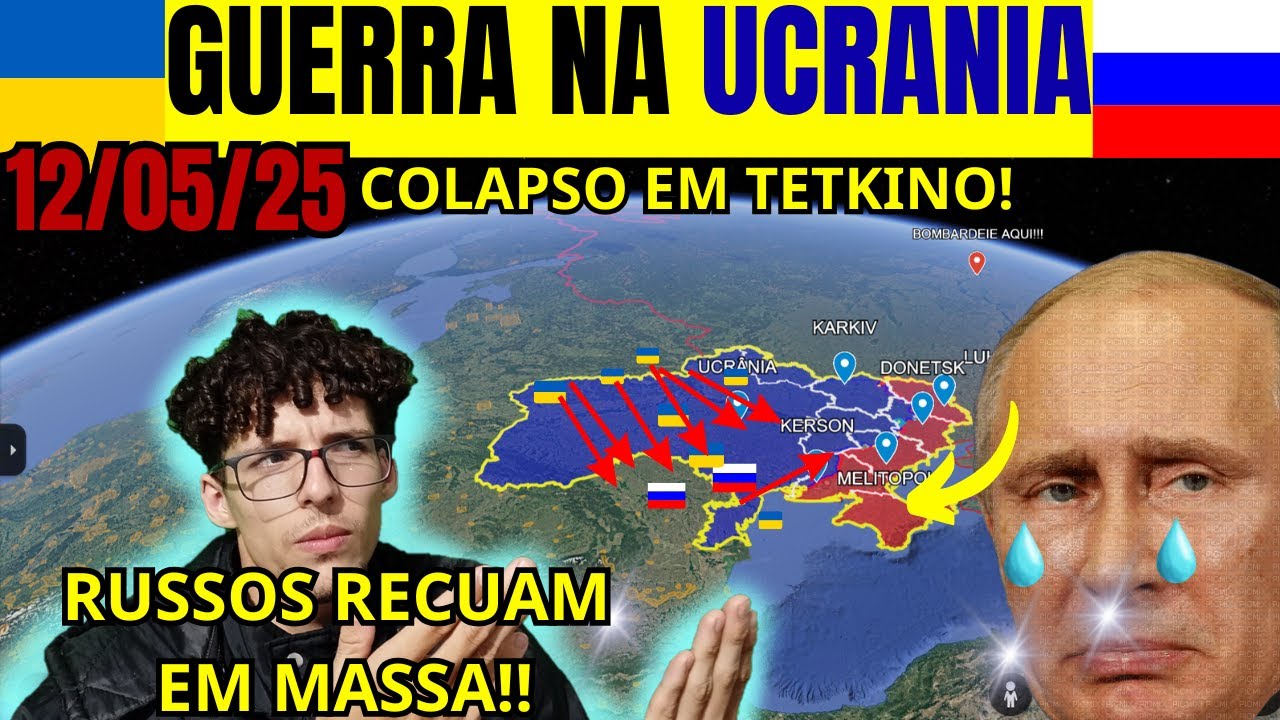 UCRANIA HOJE 12/05 | COLAPSO! Defesas RUSSAS RECUAM em MASSA | Zelensky CONVOCA PUTIN