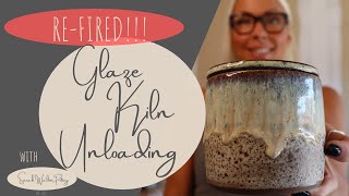 RE-FIRED!! - GLAZE KILN UNLOADING - USING MAYCO, COYOTE & POTTERS CHOICE GLAZES HD 1080p