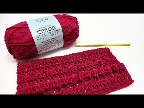 NEW YARN Review - Caron All Day Cotton Yarn -  Wash and Dry Test