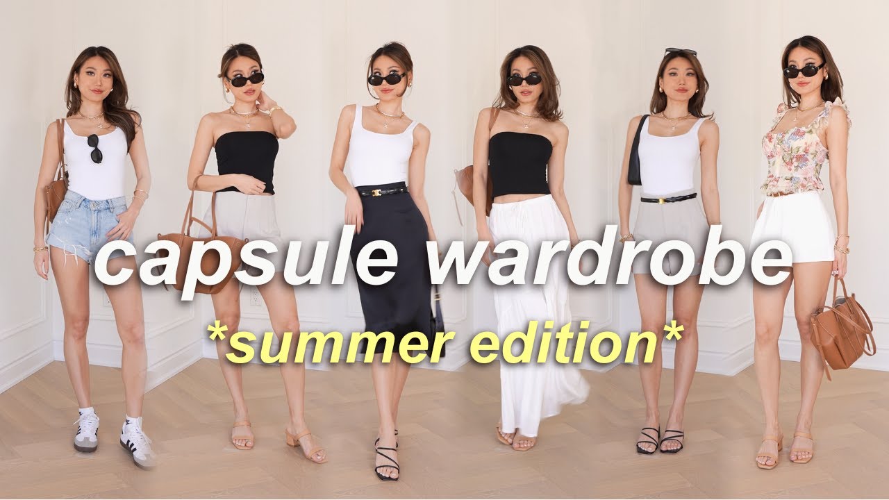 THE ULTIMATE SUMMER TRAVEL CAPSULE WARDROBE | 45 OUTFITS ☀️