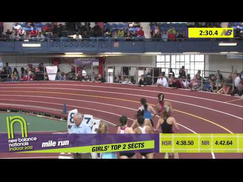 Girls Mile Section 2 - New Balance Indoor Nationals 2012