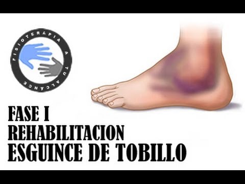 Ankle sprain, exercises and rehabilitation phase 1