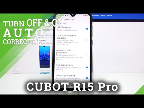 Activate Auto-Correction – CUBOT R15 Pro and Text Correction Options