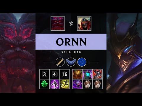 Ornn Mid vs Zed - EUW Diamond Patch 25.21