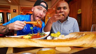 Eating INDIAN FOOD for 24 HOURS in SAN FRANCISCO!! Curry Dosa, Rose Lamb Chop & Vada Pav | USA