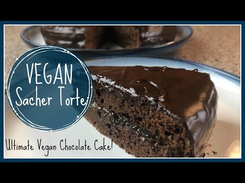VEGAN SACHER TORTE || Chocolate Cake with Apricot Jam Filling