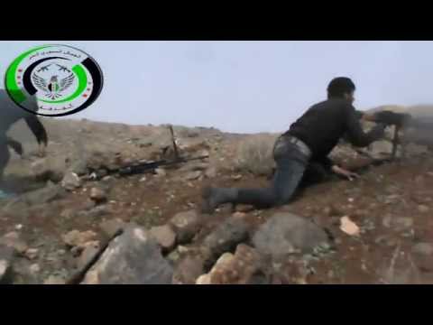 التصدي لقوات النظام من قبل عناصر الفرقة 90 على احدى الجبهات في ريف درعا ضمن معركة توحيد الراية