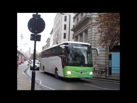 Mercedes Tourismo ASC Greenline 7206 BV20HRJ on 758 Taking a Left Turn at London Victoria for Hemel