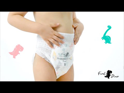 How to Use Pant Style Diapers | FirstDino ComfySafe Diaper Pants