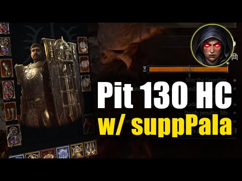 Diablo 4 - PIT 130 on HARDCORE with Support Paladin!