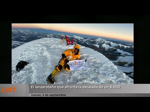 El lanzaroteño que afronta la escalada de un "8.000"