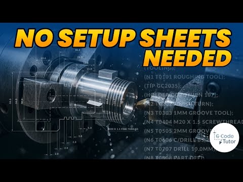 How I Write G-Code Headers (UK Trade School Method) | Let's Program - Seal Cap Pt.1