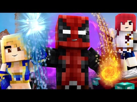 DEADPOOL WIZARD #1! Magic, Spells & Fairy Tail (Modded Minecraft Ep 1)