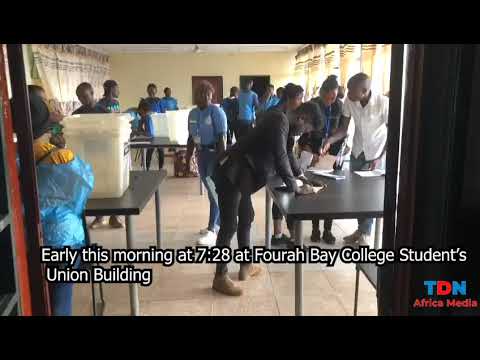 Early this morning at 7:28 at Fourah Bay College Student’s Union Building