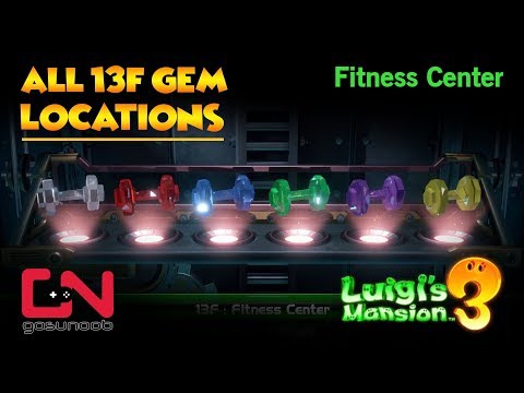 Luigi's Mansion 3 All 13F Gem Locations - Fitness Center Gems