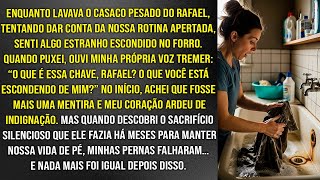 Ao lavar o casaco do marido, achei algo no forro que revelou o sacrifício que ele fazia há tempos