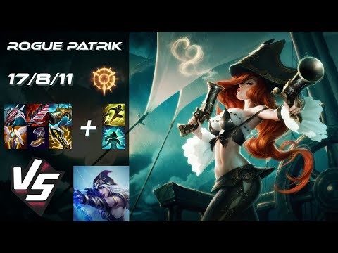 Rogue Patrik BOTTOM Miss Fortune vs Ashe [PENTAKILL] - EU Challenger Patch 25.22