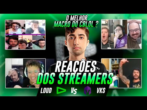 STREAMERS REAGEM ao JOGO MAIS CLEAN do CBLOL ENTRE LOUD x VIVO KEYD