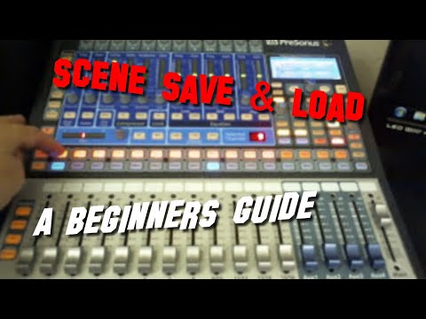 PreSonus Studiolive 16.0.2 Scene Saving and Loading