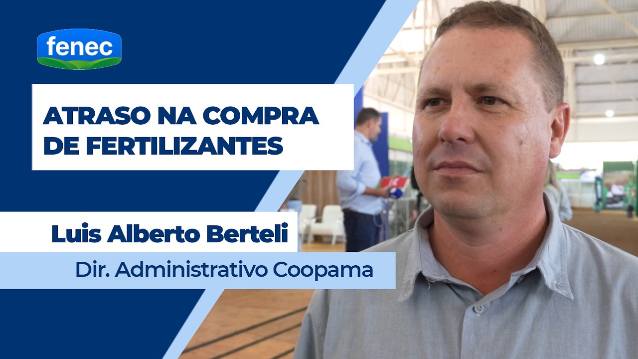 Coopama alerta para atraso na compra de fertilizantes a menos 60 dias para o início da safra de soja