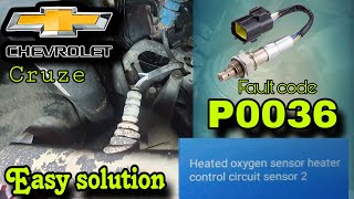 Chevrolet P0036 Heated oxygen sensor heater control circuit sensor 2 easy fix.