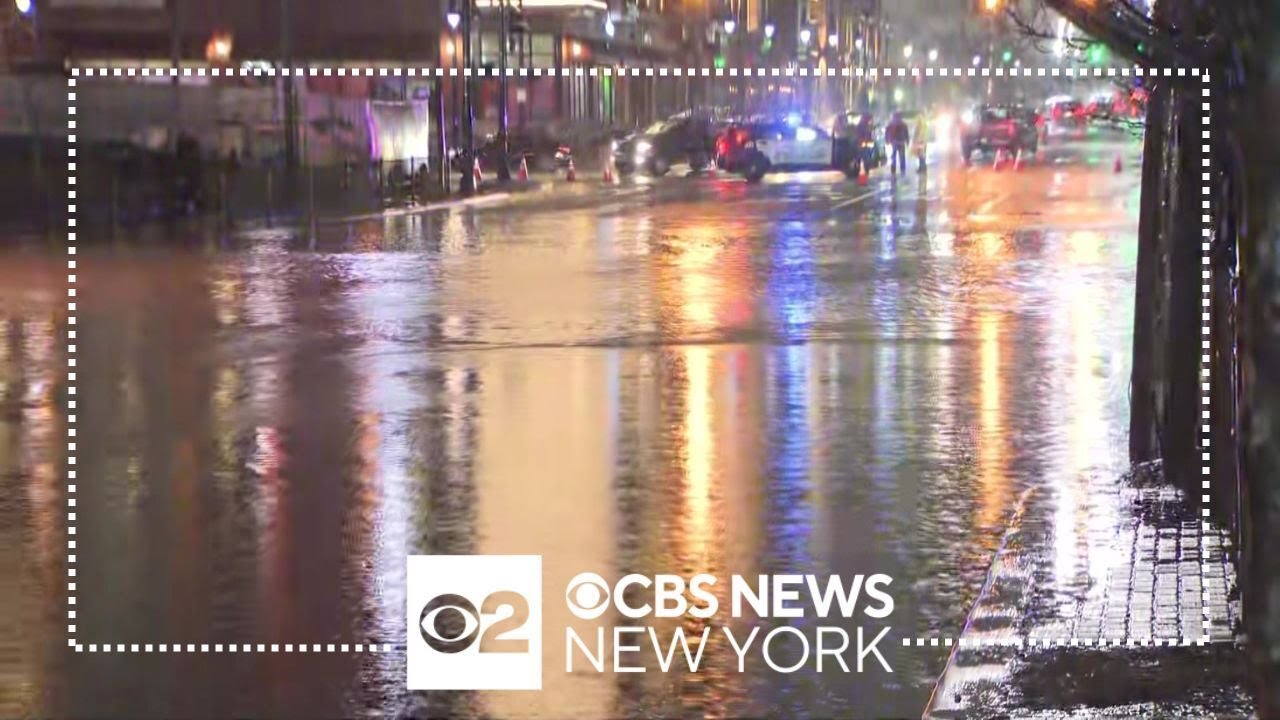 Flooding from heavy rain causes road closures in New Jersey