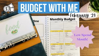 BUDGET WITH ME February 2023 | Low Income Budget