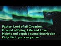 Father, Lord of All Creation (Tune: Abbot's Leigh - 6vv) [wih lyrics for congregations]