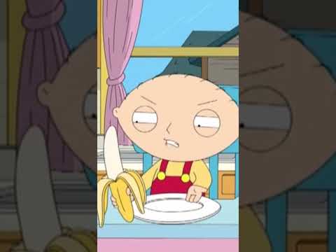 Stewie sticks a banana in his mouth #FamilyGuy