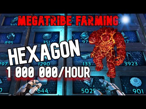 Megatribe Life #3 - Hexagon Farming....That didnt go Well 😨   | UNLUCKY | Ark Official PvP  🍭