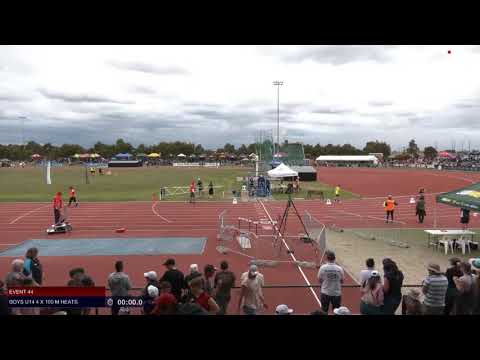 Boys U14 4 x 100m Heat 2 - 2019 SUBWAY State Relay Championships // LAVicTV