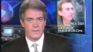Video thumbnail of "CBS Evening News - on the Death of George Harrison, Nov. 2001"