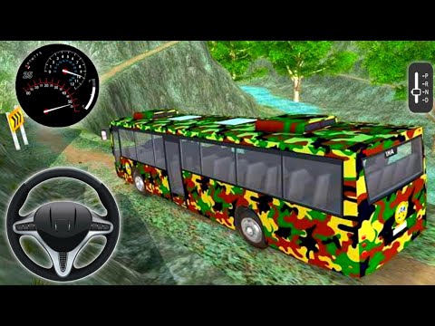 US Army Bus Driving Simulator 2022 - Soldier Military Coach Transporter Duty Android Gameplay