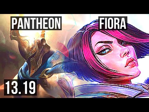 PANTHEON vs FIORA (TOP) | 2.4M mastery, 1300+ games, 3/1/2 | EUW Master | 13.19