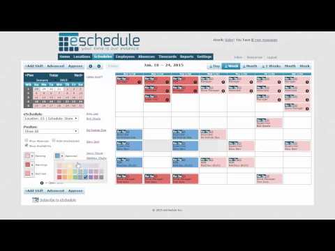eSchedule video/presentation/materials