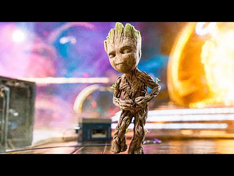 Baby Groot Dancing! - GUARDIANS OF THE GALAXY 2 Movie Clips (2017)