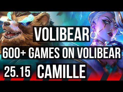 VOLIBEAR vs CAMILLE (TOP) | 10/4/15, 600+ games, Dominating | EUW Master | 25.15
