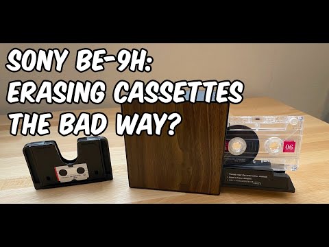Erasing audio cassette tapes the 'bad way'? The Sony BE-9H