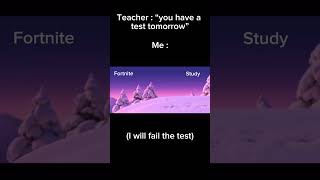 FORTNITE IS ALWAYS THE RIGHT ANSWER #fortnite #nostudying #edit