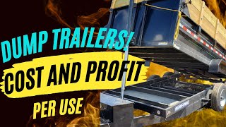 Dump Trailers! Cost and Profit For The Business! #construction #contractor #smallbusiness