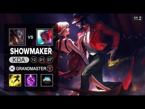 Showmaker Twisted Fate Mid vs Yone  - KR Grandmaster Patch 11.2