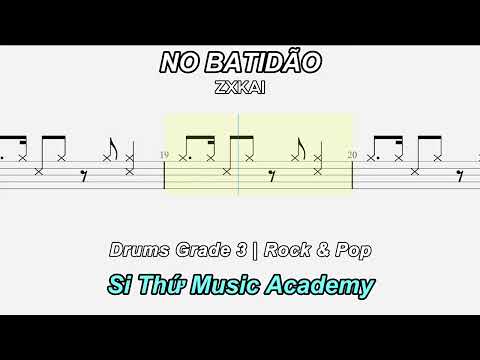 ZXKAI NO BATIDÃO - ZXKAI (Drum Score) song