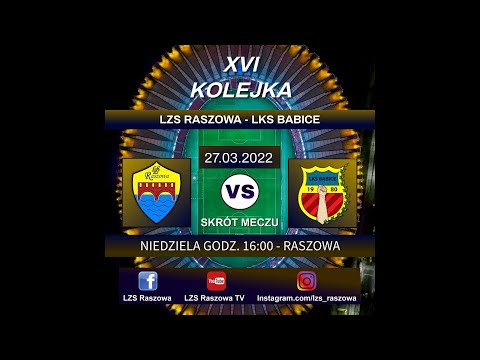 LZS Raszowa - LKS Babice - 1:1 (0:1) - 27.03.2022 - skrót meczu - A-KLASA