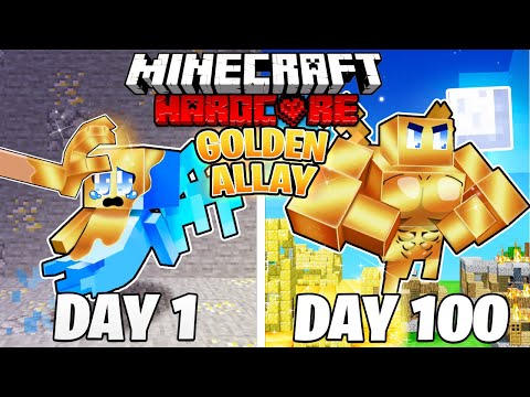 I Survived 100 Days as a GOLDEN ALLAY in HARDCORE Minecraft!