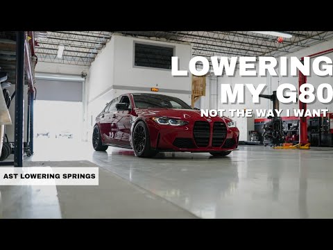 The Most COST Effective Way To Make Your BMW Look Aggressive | Lowered My G80 M3 On AST Springs