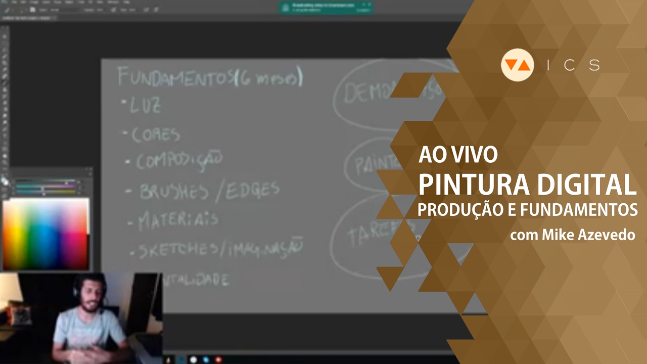 AO VIVO | Pintura Digital: Produção e Fundamentos - Com Mike Azevedo