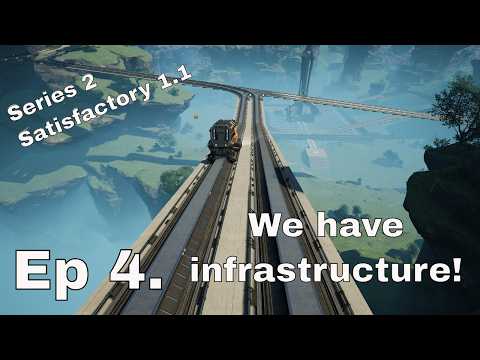 Season 2 Ep4. Infrastructure and Biofuel!! Satisfactory Multiplayer Series Lets Play.