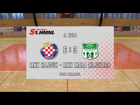 MNK Hajduk 6:3 MNK Mala Mljekara  - 1.HMNL 2025/26 (9.kolo)